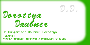 dorottya daubner business card